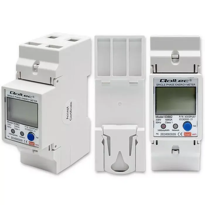 Однофазный счетчик QOLTEC 50882 230В LCD Wi‑Fi Photo 4