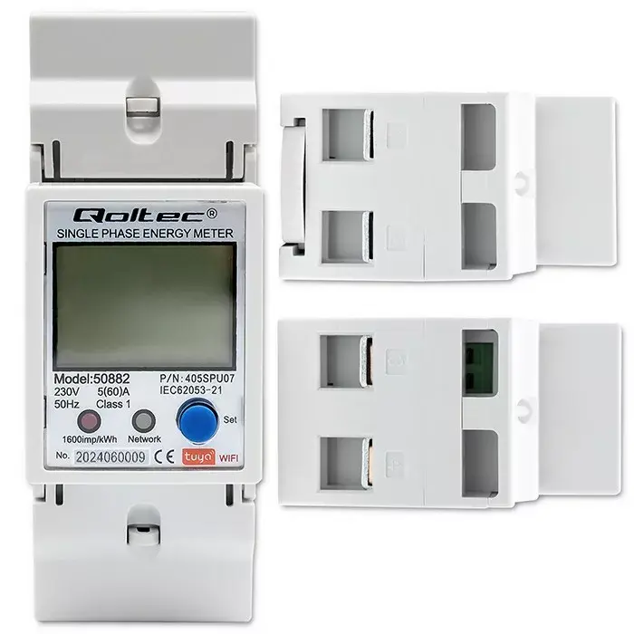 Однофазный счетчик QOLTEC 50882 230В LCD Wi‑Fi Photo 5
