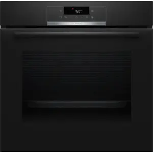 Built-in electric oven Bosch Serie 4 HQG572EB3, 71 L, pyrolytic self-cleaning, touch control, black