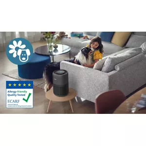 Captures 99.99% allergens from dust, pollen or pets