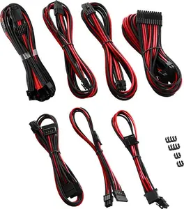 CableMod C-Series PRO ModMesh 12VHPWR Cable Kit for Corsair RM, RMi, RMx Black Label Black Red ZUAD-1364
