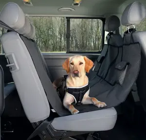 Trixie Car Seat Cover Mat 1.40×1.45 m Black/Brown - pet travel protector