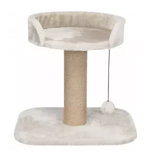 Cat scratching bed Trixie TX-44418, freestanding, grey, Ø9 cm sisal post, 450×350 mm base