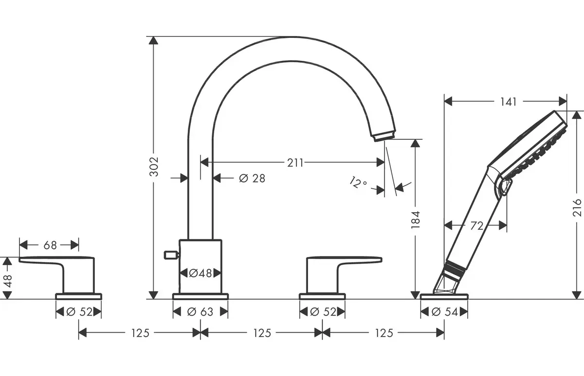 hansgrohe Vernis Blend 71456670 смеситель Photo 2