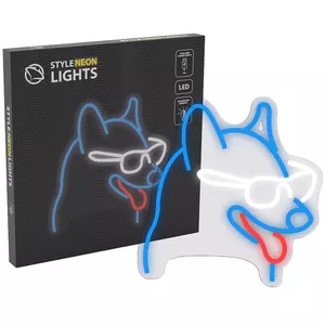 Neon lights sign MANTA Neon Lights Dog with Glasses Manta SNL69MT — decorative LED neon-style wall light