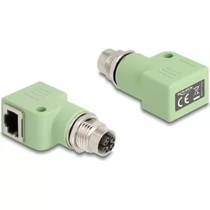 DeLOCK 60681 M12 RJ45 Green Connector M12 RJ45 Gold Plating