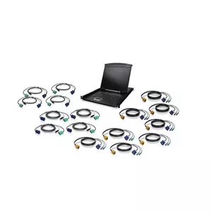 iogear GCL1916KIT plauktu konsole 48,3 cm (19") 1280 x 1024 pikseļi Melns 1U