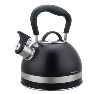 Whistling stovetop kettle KingHoff KH-1858, 1.8 L, black
