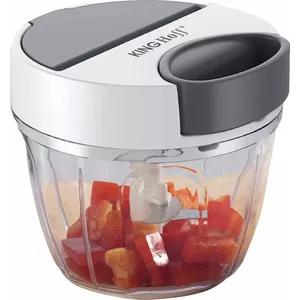 Vegetable chopper KingHoff KH 1882 — 12.5 cm diameter, 900 ml capacity, gray elements