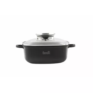 Square pot Berretti BR-3520 20x20 cm Granite finish