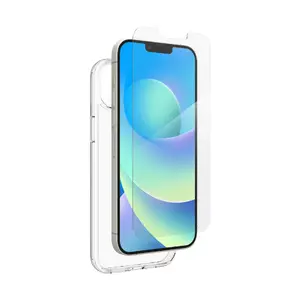 Mobile phone cover Zagg IFROGZ Defence Bundle Pack for Apple iPhone 14 Plus, transparent, for 6.7" screen