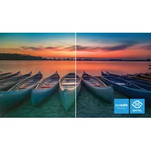 Eyesafe-certified blue light protection and colour accuracy