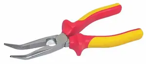 STANLEY Maxsteel VDE Bent Pliers 200 mm – insulated bent-nose pliers, 200mm length
