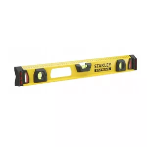 Spirit level STANLEY FatMax I-Beam 60 cm, durable I-beam frame, dual vial alignment