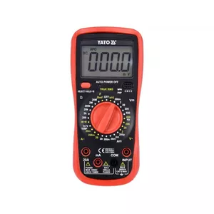 Digital multimeter YATO YT-73083 — LCD display, 9V battery-powered, 89×55×189 mm