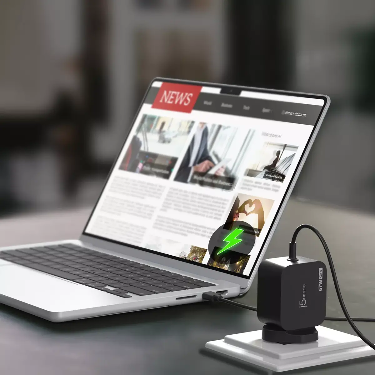 j5 create 67W GaN PD USB-C mini lādētājs JUP1565DCF3A-FN Photo 7