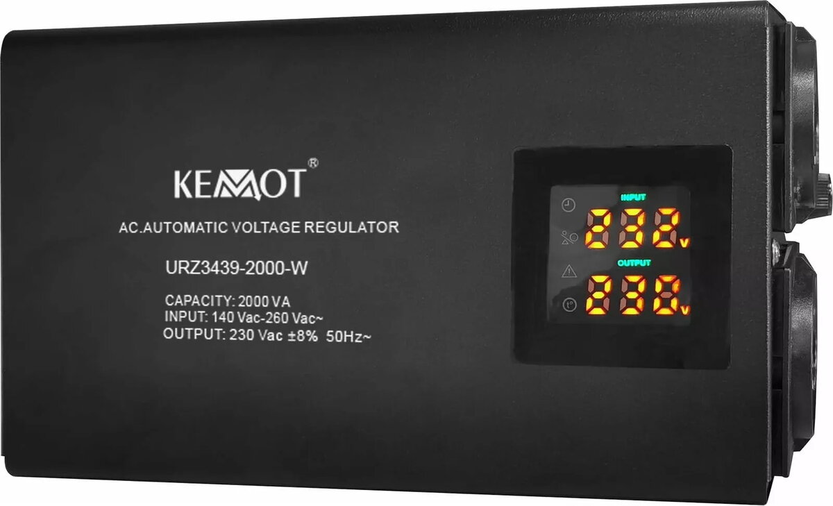 Sprieguma stabilizators KEMOT SER-2000-W 8% precizitāte