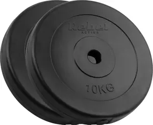 Битумные дискoвые блины Rebel Classic Disc 2×10 кг, отверстие 31 мм