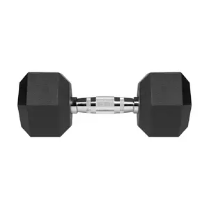 Пара гантелей Rebel RBA-2325-10, резиновое покрытие, 2×10 кг, чёрные