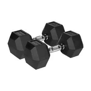 Гантель Rebel RBA-2325-15 — 15 кг резинированная разборная гантель