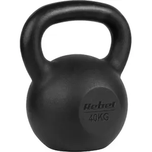 Čuguna kettlebels Rebel ACTIVE 40 kg — čuguna svars spēka treniņiem