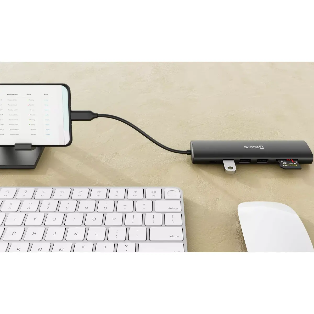 SWISSTEN USB-C док-станция 7 в 1 Photo 8