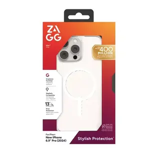 Protective Clear Snap Case Zagg for Apple iPhone 16 Pro Max — Transparent cover, fits 6.9" screen