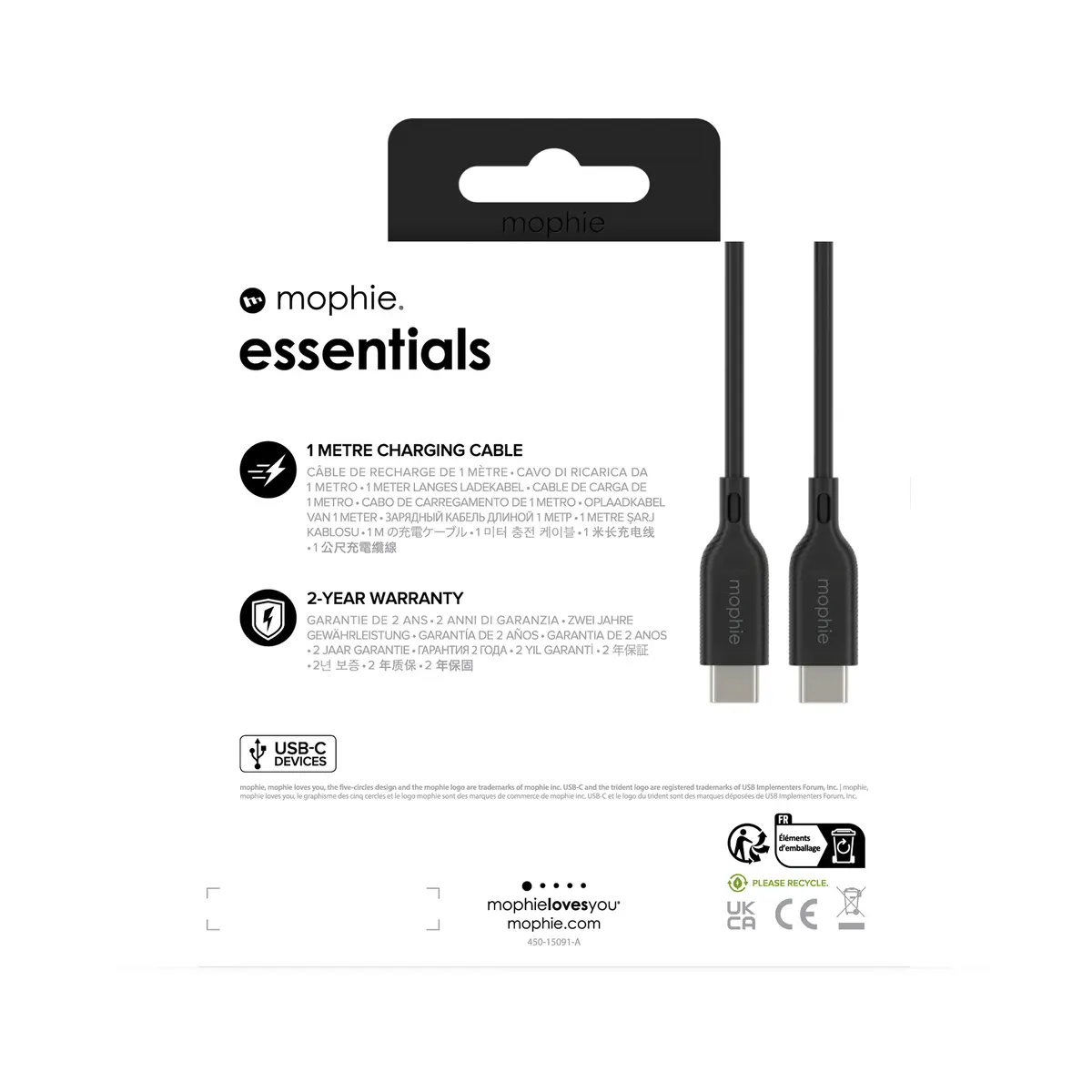 Кабель USB-C Zagg mophie essentials Photo 5