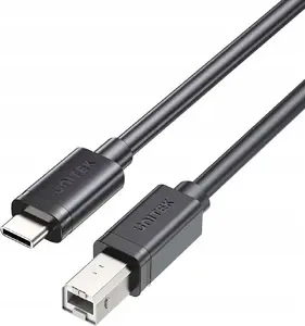 Кабель USB C — USB B 2.0 Unitek C14140ABK03-5M — 5 м, черный, USB 2.0