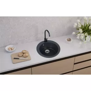 Sink ALVEUS VICTORIA BLACK with mixer and siphon, model 9811091SEN