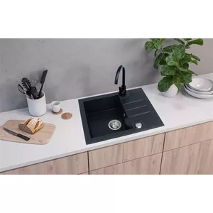 Kitchen sink ALVEUS SINK ROCK30 BLCK with mixer and siphon, model 1213091SEN