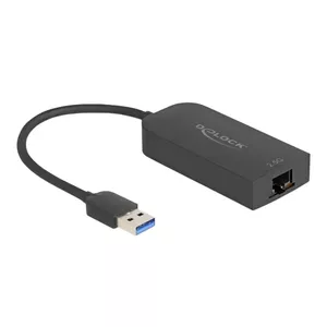 DeLOCK 66045 Cable Gender Changer USB 5 Gbps Type-A 2.5 Gigabit LAN RJ45 Black