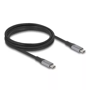USB кабель DeLOCK 81192 USB4 Gen 2x2 2м USB C Черный Серый