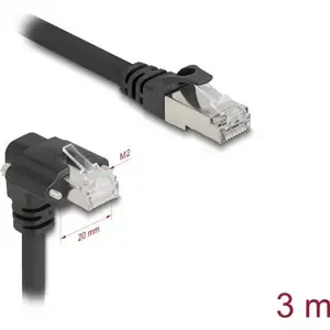 DeLOCK networking cable Black 3 m Cat6 SF/UTP RJ-45