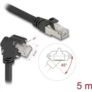 Сетевой кабель DeLOCK черный 5 м Cat6 S/FTP RJ-45