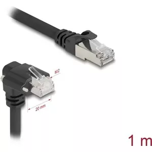 DeLOCK networking cable Black 1 m Cat6 SF/UTP RJ-45