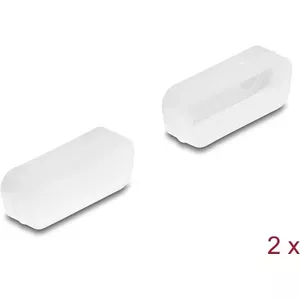 DeLOCK Dust cover for D-Sub 15 male 2 pieces transparent