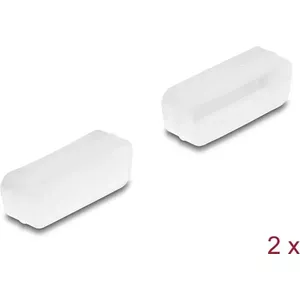 DeLOCK Dust cover for D-Sub 15 female 2 pieces transparent