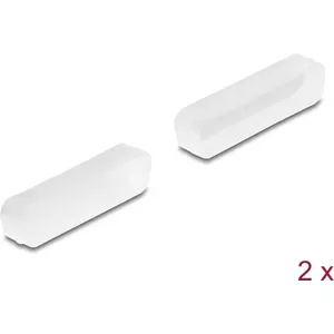 DeLOCK Dust cover for D-Sub 25 male 2 pieces transparent