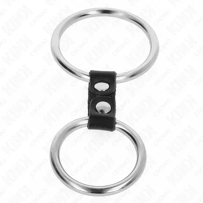 Двойное металлическое кольцо для пениса KINK RING POWER Model 2 Photo 3