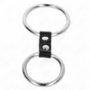 Двойное металлическое кольцо для пениса KINK RING POWER Model 2 Photo 3