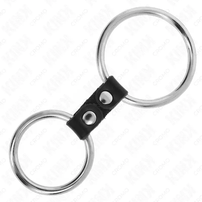 Двойное металлическое кольцо для пениса KINK RING POWER Model 2 Photo 4