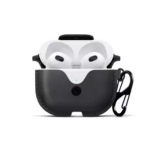 Leather case TwelveSouth AirSnap Case for AirPods — black, 14 g