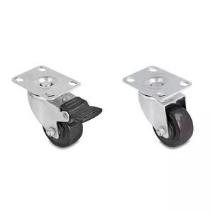 Castor wheels DeLOCK 66754 Black Silver Steel 5 cm Diameter