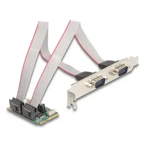 DeLOCK 95276 Внутренний адаптер RS-232 Mini PCI Express Зеленый
