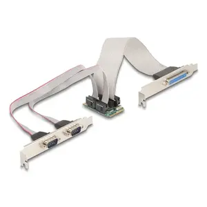 DeLOCK 95277 Внутренний адаптер Parallel RS-232 Mini PCI Express Зеленый