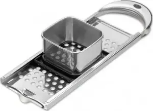 Cookware accessory GEFU Short noodle purée TRADIZIONE Silver — compact purée press for short pasta and soft vegetables
