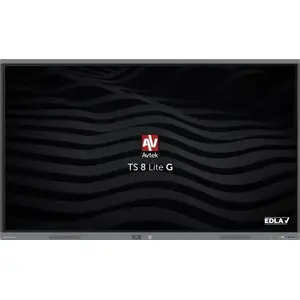 Интерактивный 75" AVTEK TS 8 Lite G 75 сенсорный LED 4K 3840x2160, 420 кд/м², 50/32 касаний, Android 14, динамики 40 Вт