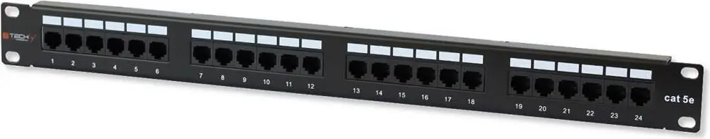 TECHLY Патч‑панель 24 порта Cat5E I-PP 24-RU-C5ET Photo 5