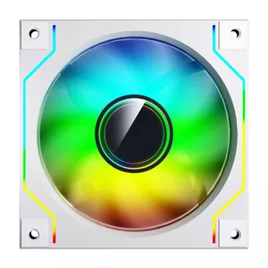 Cooling fan Darkflash DM20 White 120mm 3‑pin for PC case and CPU cooling